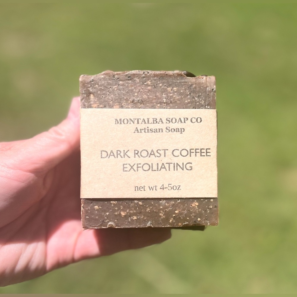 Handcrafted Soap - Artisan - Dark Roast Coffee Exfoliating Bar - Picture 4 of 5